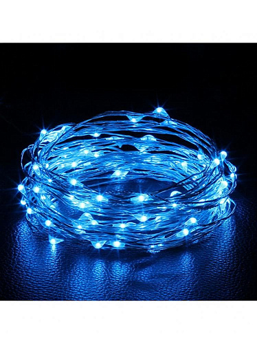 													Конский хвост Роса 10 нитей по 2 м 200 LED синий China Dans К130-300