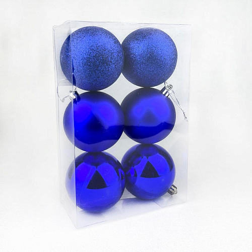 													Набор шаров 7 см 6 шт синий 7006ABC/B фото 2
