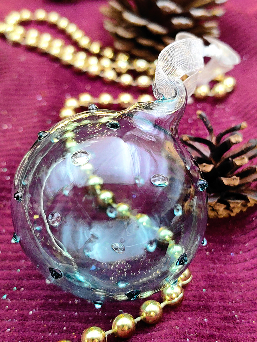 Шар васильковый 6 см, стекло Merry Green MG24175 фото 2 Шар васильковый 6 см, стекло Merry Green MG24175 фото 2