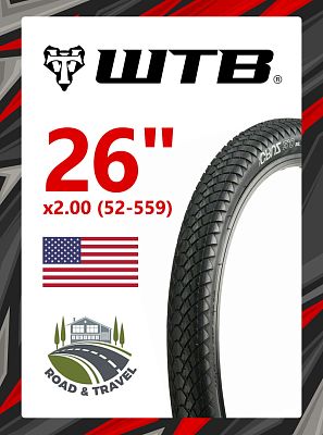 Велопокрышка WTB 26"x2.00 (52-559) CRUZ COMP   00010187