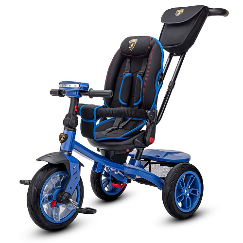 													Детский трехколесный велосипед с ручкой LAMBORGHINI L5B синий L5B фото 6