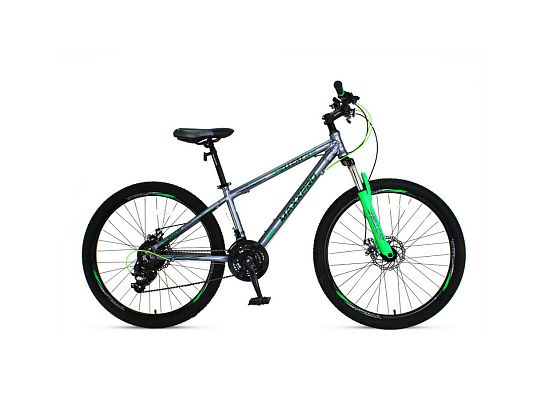 Велосипед горный MAXXPRO HELLCAT 26 PRO 26" 14" 21 ск. серо-зеленый N2606-4 2021