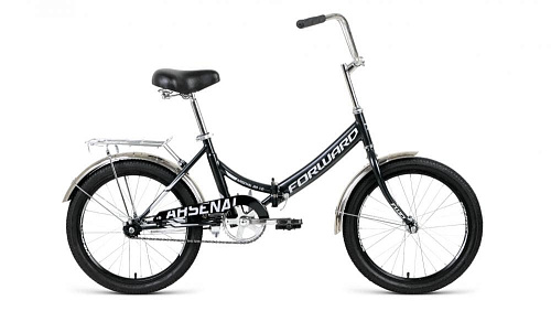													Велосипед городской складной  FORWARD ARSENAL 20 1.0 20" 14" черно-серый RBKW1YF01011 2021
