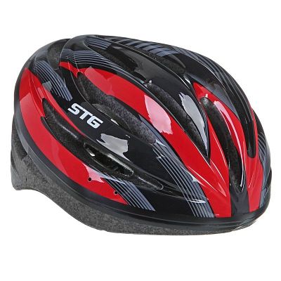 Шлем STG HB13-A M (55-58) см черный/красный X66757