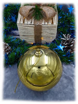 Шар 15 см 1 шт золотой 150SP01-01G