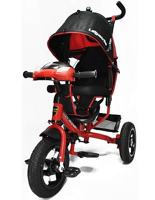 Детский трехколесный велосипед с ручкой LEXUS Trike 950M2-N1210AL-RED-22 красный (300)