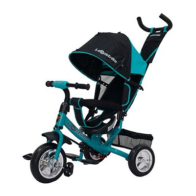Детский трехколесный велосипед с ручкой LEXUS Trike 950-108EVA-AQUA-22 бирюзовый (539)