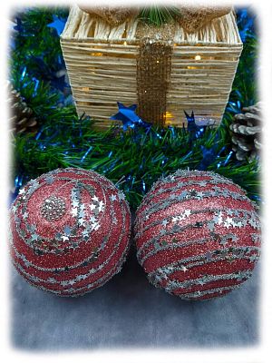 Набор шаров 10 см 2 шт розовый 9920395