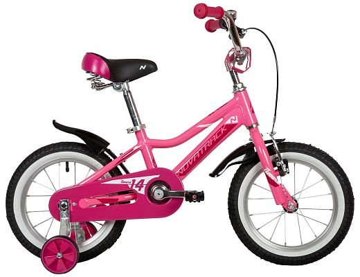 Велосипед детский  Novatrack NOVARA 14" 9" розовый 145ANOVARA.PN22 2022
