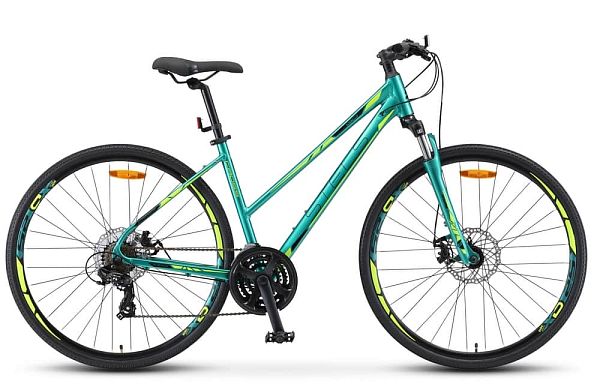 Велосипед туристический  STELS Cross 130 MD Lady 28 28"/700c 18" зеленый LU079181 2019