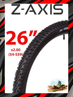 Велопокрышка TORRES 26"x2.00 (50-559) ZX-18 EVO 30 TPI черный Х98405