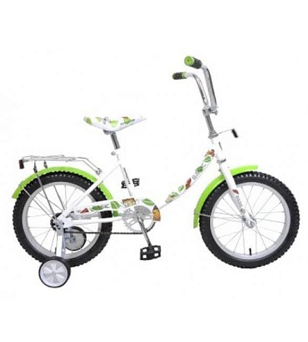 													Велосипед детский  Навигатор Basic 12B тип 16"  бело-зеленый ВН16070 