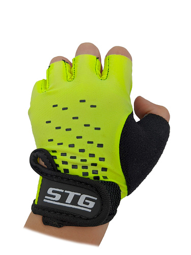 													Велоперчатки STG AL-03-511 XS зелено-черные Х74367-ХС фото 7