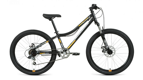 													Велосипед горный FORWARD TITAN 24 2.2 disc 24" 12" черный/оранжевый RBKW1J146005 2021