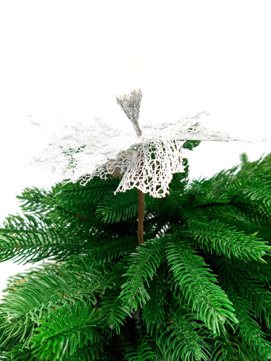 Цветок серебристый d 21 см Flo-2S фото 3 Цветок серебристый d 21 см Flo-2S фото 3