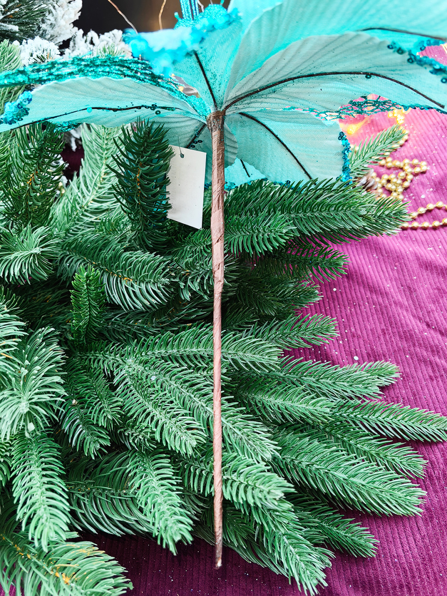 Цветок бирюза d 30 см Flo-12-89bir фото 2 Цветок бирюза d 30 см Flo-12-89bir фото 2