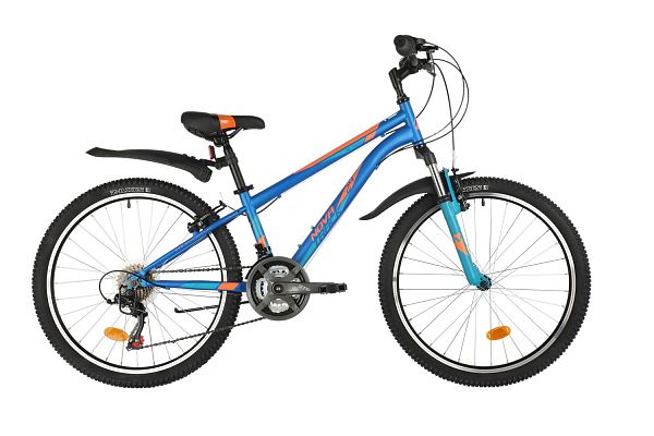 Велосипед горный Novatrack ACTION 24" 11" 18 (2x9) ск. синий 24SH18SV.ACTION.11BL21 2021