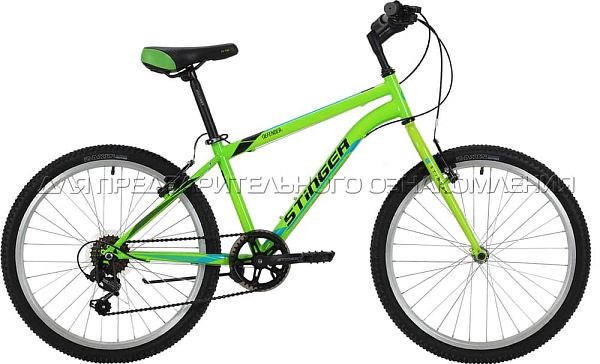 Велосипед горный Stinger Defender 24" 12,5" 6 ск. зеленый 24SHV.DEFEND.12GN8 