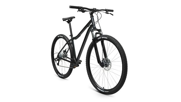 Велосипед горный FORWARD SPORTING 29 2.2 disc 29" 21" 8 ск. черный/темно-серый RBKW1M19G007 2021