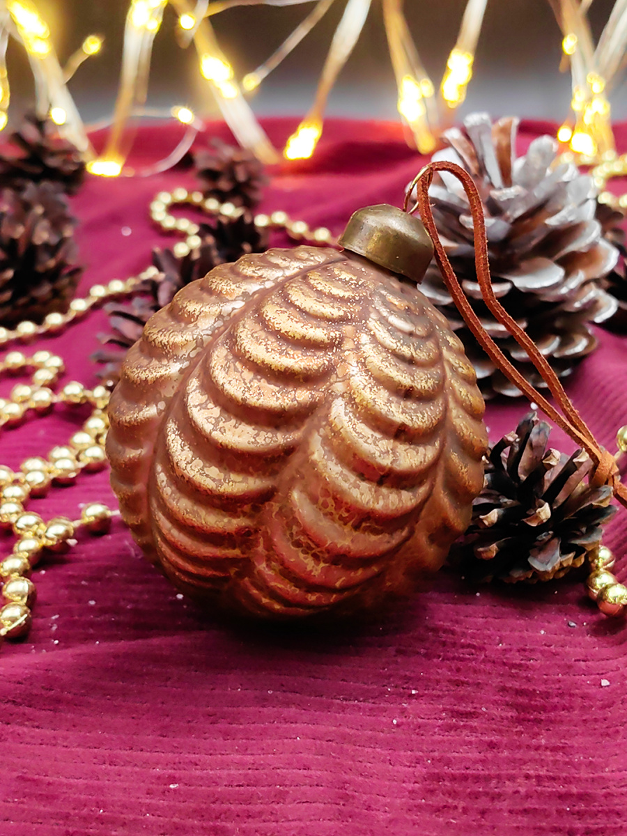 Шар бронзовая эпоха 8 см, стекло Merry Green MG24118 фото 2 Шар бронзовая эпоха 8 см, стекло Merry Green MG24118 фото 2