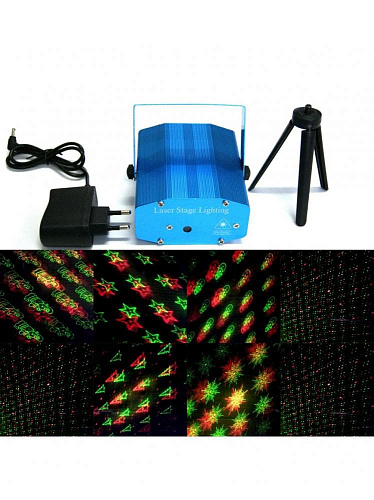 													Лазерный проектор дальность до 15-20 м красный, зеленый К130-521