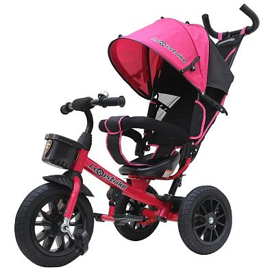 Детский трехколесный велосипед с ручкой LEXUS Trike 960-N1210P-VICTORIA-21 розовый (070)