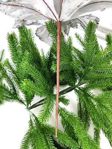 Цветок серебро d 23 см Flo-12-3S фото 2 Цветок серебро d 23 см Flo-12-3S фото 2