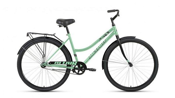 Велосипед городской дорожный ALTAIR City 28 low 28"/700c 19" 1 ск. мятный/черный RBKT1YN81011 2021 г