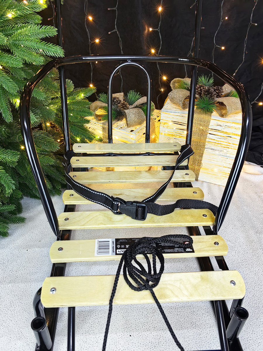 Санки с ручкой детские Тимка 5 комфорт черный 9234892/Т5К/Ч фото 6 Санки с ручкой детские Тимка 5 комфорт черный 9234892/Т5К/Ч фото 6