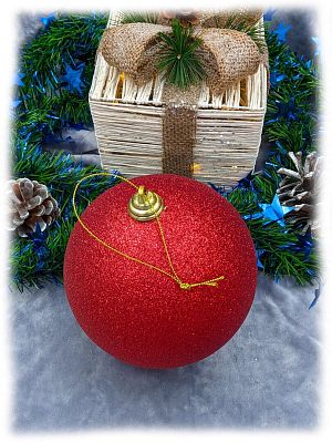 Шар 15 см 1 шт красный 150GP01-01R