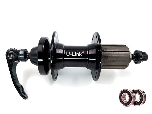 Втулка задняя Vinca sport GB 43R QS, 8/9/10/11 скоростей 36H, 135 мм OLD, GB 43R QS black 36H