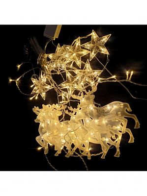 Уценка Светодиодная бахрома 3 м, белый теплый 12 шт., , провод , К130-814