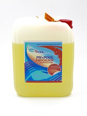 Быстрый стабилизированный хлор PH+POOL Гипохлор 5 л. Жидкий 310021/310191