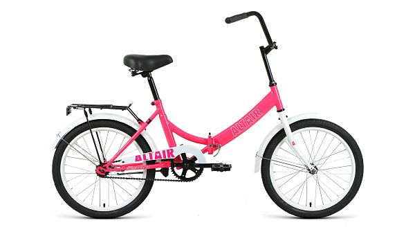 Велосипед городской складной ALTAIR City 20" 14" 1 ск. розовый/белый RBK22AL20005 