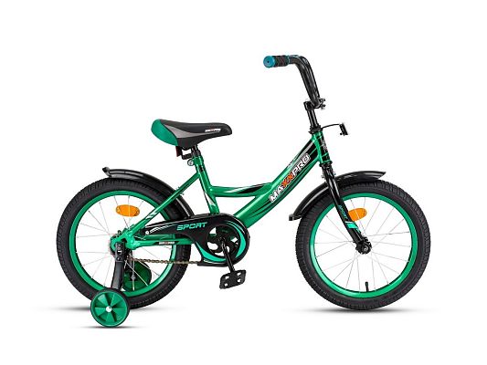 Велосипед детский MAXXPRO SPORT 16"  зелено-черный SPORT-16-1 