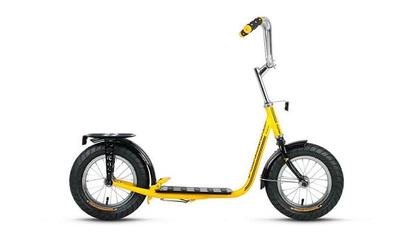 Велосипед детский FORWARD Pluton 12" XS 1 ск. желтый глянцевый FORWARD Pluton - желтый глянцевый 