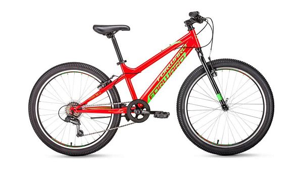 Велосипед горный FORWARD Titan 1.0 24" 13"  ск. красный  2020