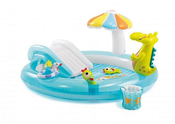 Игровой центр "Крокодил с горкой" (203х173х89см) 57129 