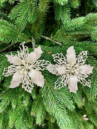 													Цветок белый d  см Al-9111-52/White фото 2