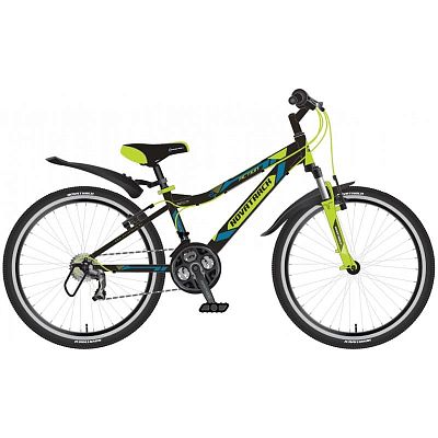 Велосипед горный Novatrack ACTION 24" 12" 21 ск. черный 24AH21SV.ACTION.12BK7 