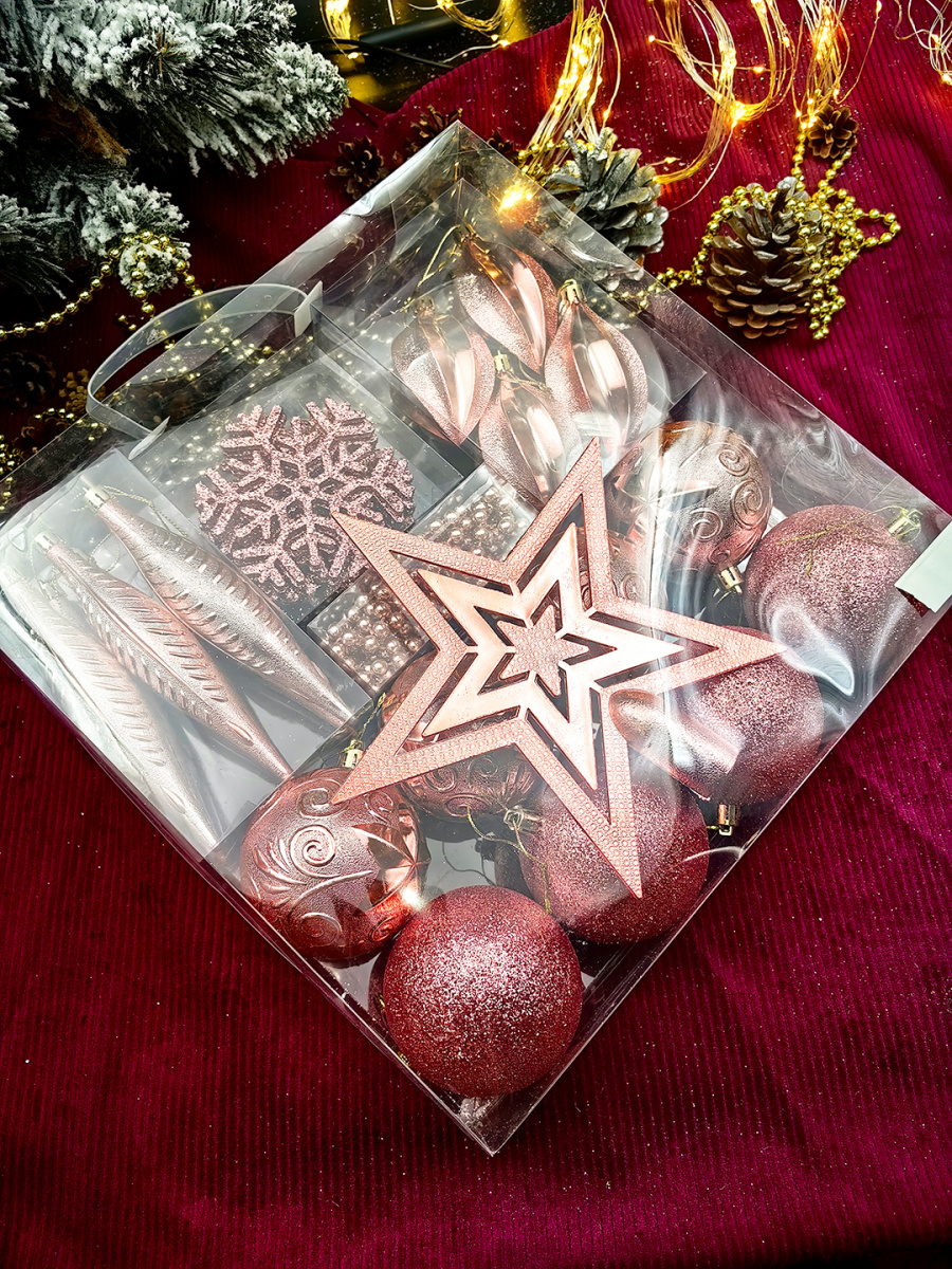 Набор шаров см 26 шт Р-5120rosegold фото 2 Набор шаров см 26 шт Р-5120rosegold фото 2