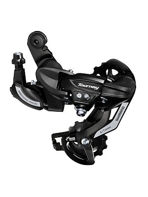 Переключатель задний Shimano Tourney RD-TY500, 6/7/8 скоростей, на адаптер (петух), средняя (75 мм),