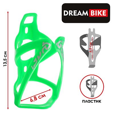 Флягодержатель Dream Bike F6 пластик зеленый 7378709