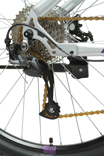 													Велосипед горный FORWARD SPORTING 29 XX D 29" 17" 9 ск. серебристый/фиолетовый RBK22FW29984 2022 г. фото 3