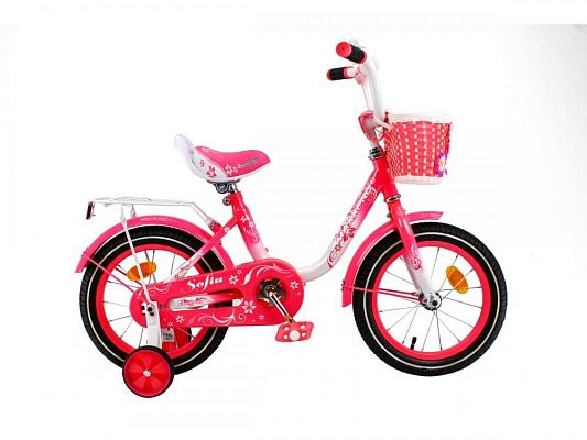 Велосипед детский MAXXPRO SOFIA 14"  бело-розовый SOFIA-14-5 