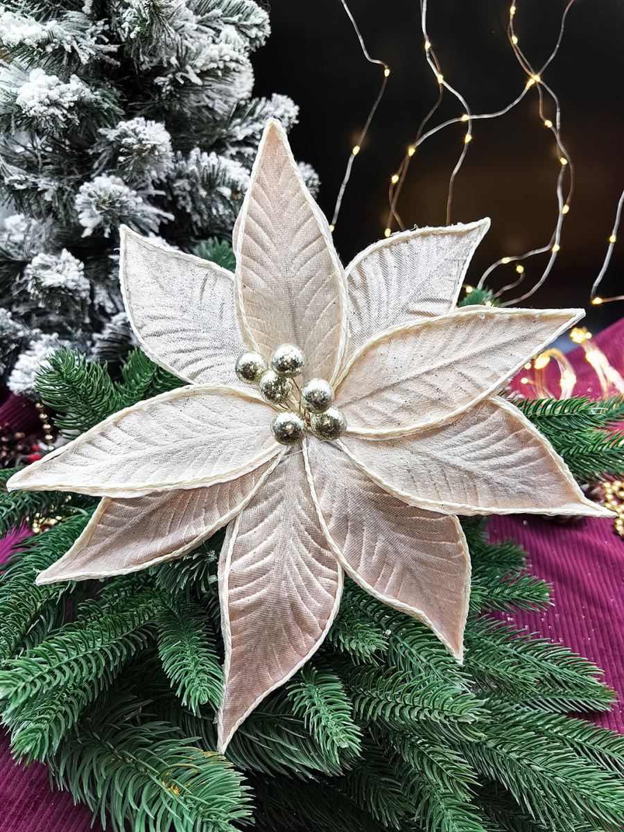 Цветок шампань d 22 см Flo-12-38champane Цветок шампань d 22 см Flo-12-38champane