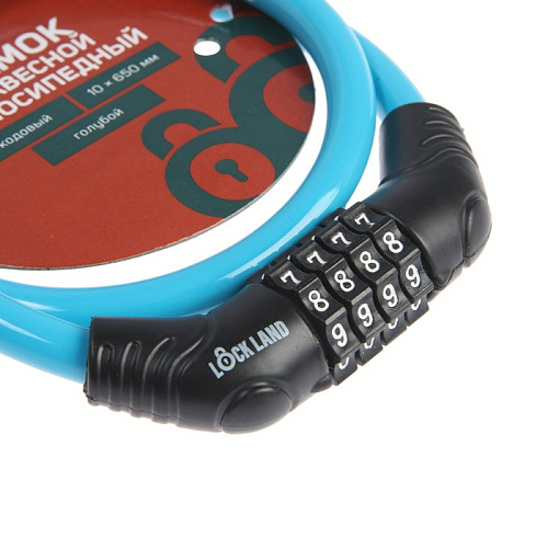 Замок кодовый LOCKLAND castle, 10x650мм, голубой, 7478456 фото 2 Замок кодовый LOCKLAND castle, 10x650мм, голубой, 7478456 фото 2
