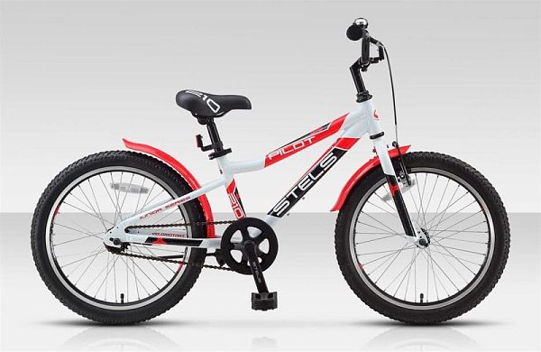 Велосипед детский STELS PILOT 210 Gent 20" 11" 1 ск. бело-красный LU075231 