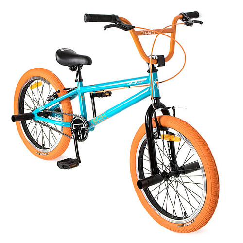 													Велосипед BMX  Tech Team GOOF 20" 18,7" бирюзово-оранжевый 580035 2022 фото 2