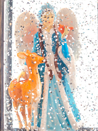 													Новогодний фонарик музыкальный Снегурочка 28 см Р-5155-C фото 5